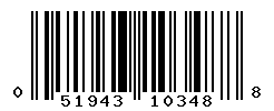 UPC barcode number 051943103488