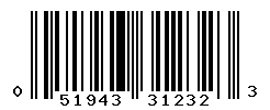 UPC barcode number 051943312323