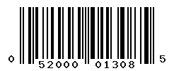 UPC barcode number 052000013085