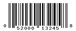 UPC barcode number 052000132458