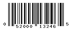 UPC barcode number 052000132465