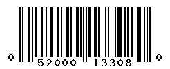 UPC barcode number 052000133080