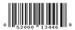 UPC barcode number 052000134469