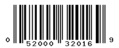 UPC barcode number 052000320169