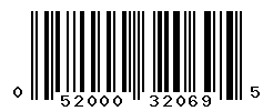 UPC barcode number 052000320695