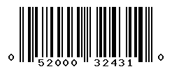 UPC barcode number 052000324310