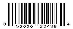 UPC barcode 052000324884