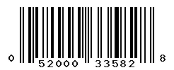 UPC barcode 052000335828