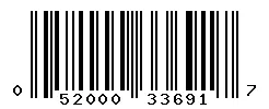 UPC barcode 052000336917