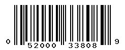 UPC barcode number 052000338089