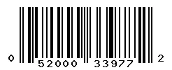 UPC barcode 052000339772