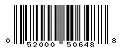 UPC barcode 052000506488