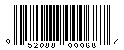 upc 052088000687 barcode image