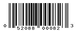 upc 052088000823 barcode image