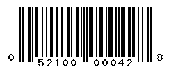 UPC barcode number 052100000428
