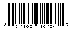 upc 052100302065 barcode image