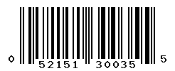 UPC barcode number 052151300355