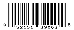 UPC barcode number 052151390035