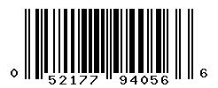 UPC barcode number 052177940566