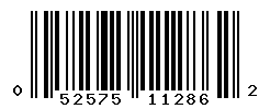 UPC barcode number 052575112862