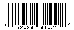 UPC barcode number 052598615319