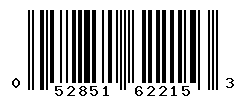 UPC barcode number 052851622153