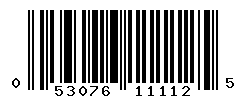UPC barcode number 053076111125