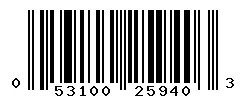 UPC barcode 053100259403