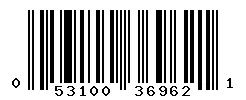 UPC barcode 053100369621