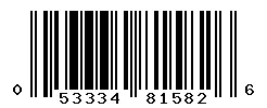 UPC barcode 053334815826