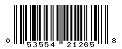 upc 053554212658 barcode image