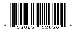 UPC barcode 053695126500