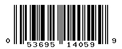 UPC barcode 053695140599
