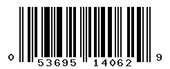 UPC barcode 053695140629