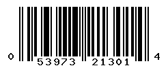UPC barcode number 053973213014