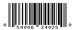 UPC barcode number 054006240250
