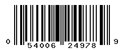 UPC barcode number 054006249789