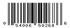 UPC barcode 054006502686
