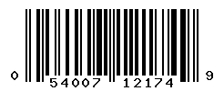 upc 054007121749 barcode image