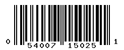 upc 054007150251 barcode image