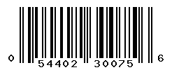 UPC barcode number 054402300756