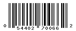 upc 054402700662 barcode image