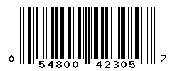 UPC barcode number 054800423057
