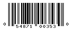 UPC barcode number 054871003530