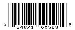 upc 054871005985 barcode image