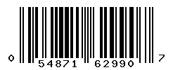 UPC barcode number 054871629907