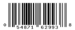 UPC barcode number 054871629938