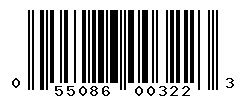 UPC barcode number 055086003223