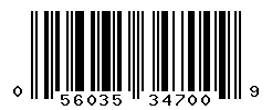 UPC barcode number 056035347009