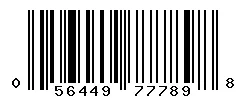 UPC 056449777898 barcode image